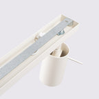 Plafonnier Ring rampe 6 spots acier beige GU10, détail