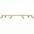 Plafonnier Ring rampe 6 spots acier taupe GU10