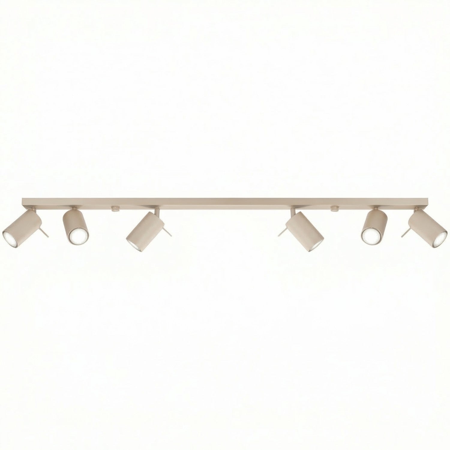 Plafonnier Ring rampe 6 spots acier taupe GU10