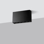 Plafonnier Sole LED barre aluminium noir de profil
