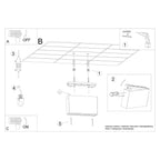 Notice de montage du Plafonnier Sole LED barre aluminium noir