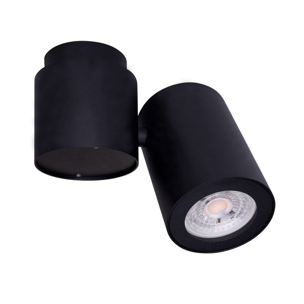 Plafonnier spot Barro noir GU10, vue 2
