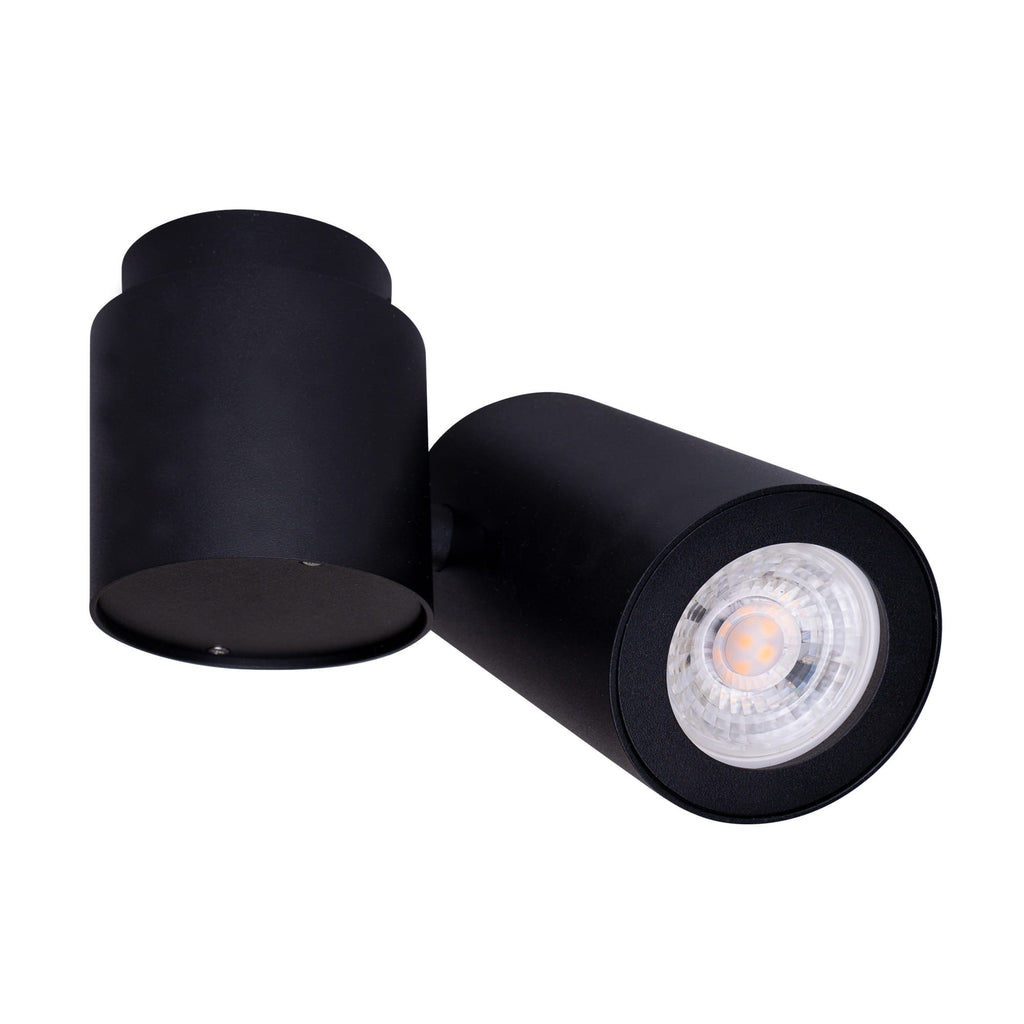Plafonnier spot Barro noir GU10, vue 4