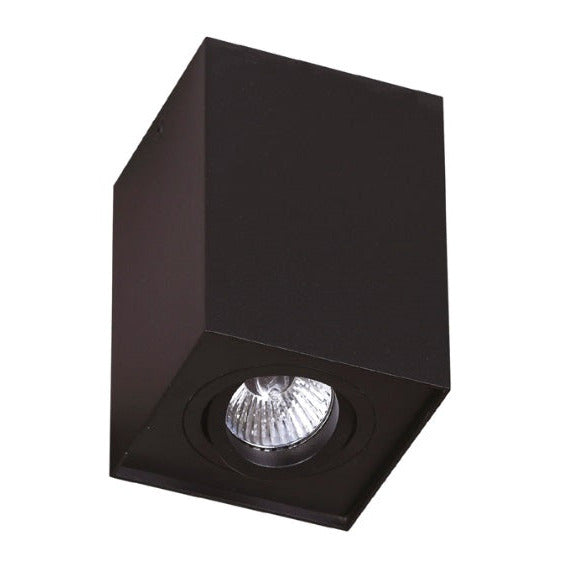 Plafonnier spot Basic carré noir GU10