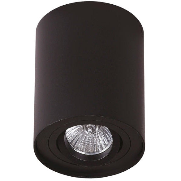 Plafonnier spot Basic rond noir GU10