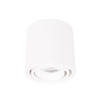 Spot en saillie Fix métal blanc cylindrique avec sa tête orientable en retrait