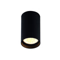 Plafonnier spot Pet rond noir GU10