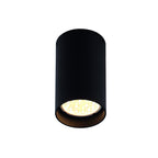Plafonnier spot Pet rond noir GU10