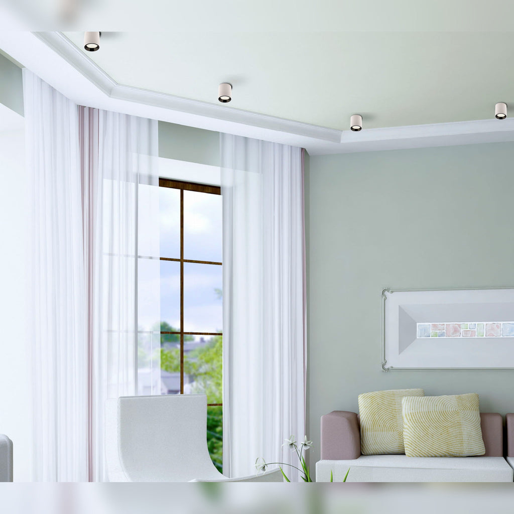 Plafonnier spot Tub rond blanc