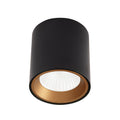 Plafonnier spot Tub rond noir