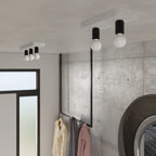 Plafonnier Tavo 3 béton E27 en situation dans un intérieur