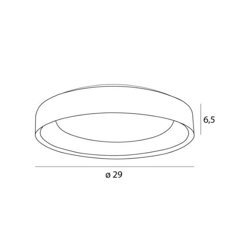 Dimensions Plafón Tornado 29 cm blanco