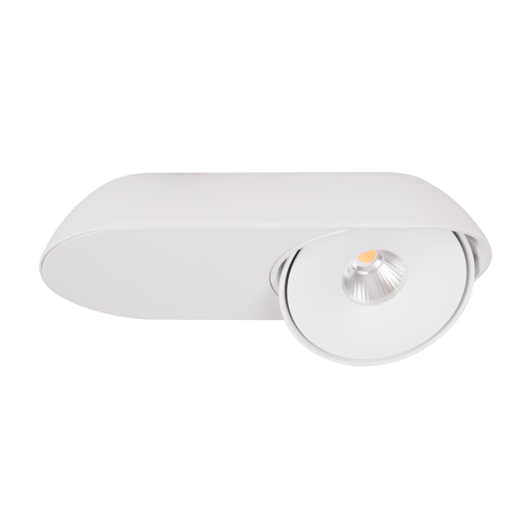 Plafonnier Vector ovale blanc