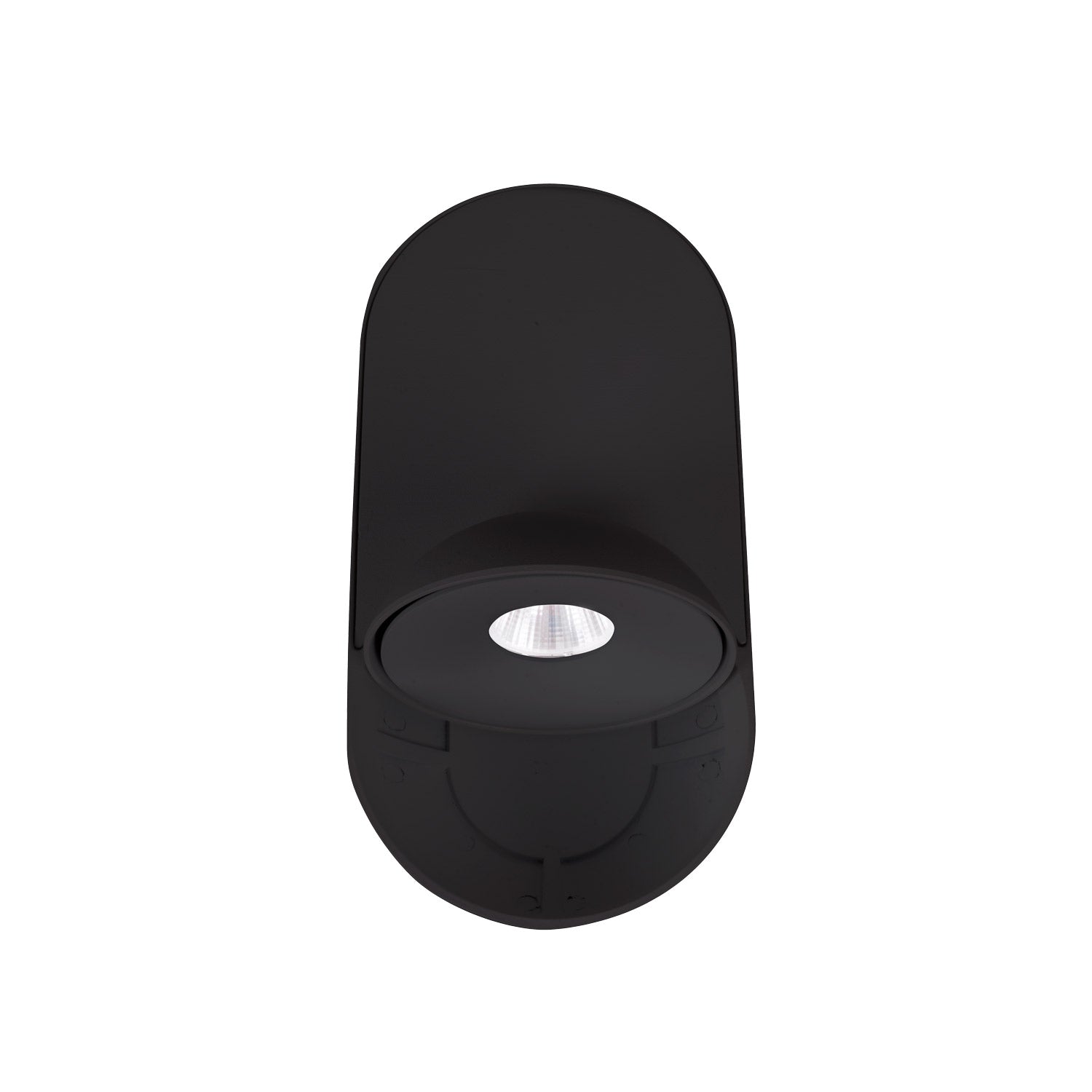 Plafonnier Vector ovale noir, vue 2