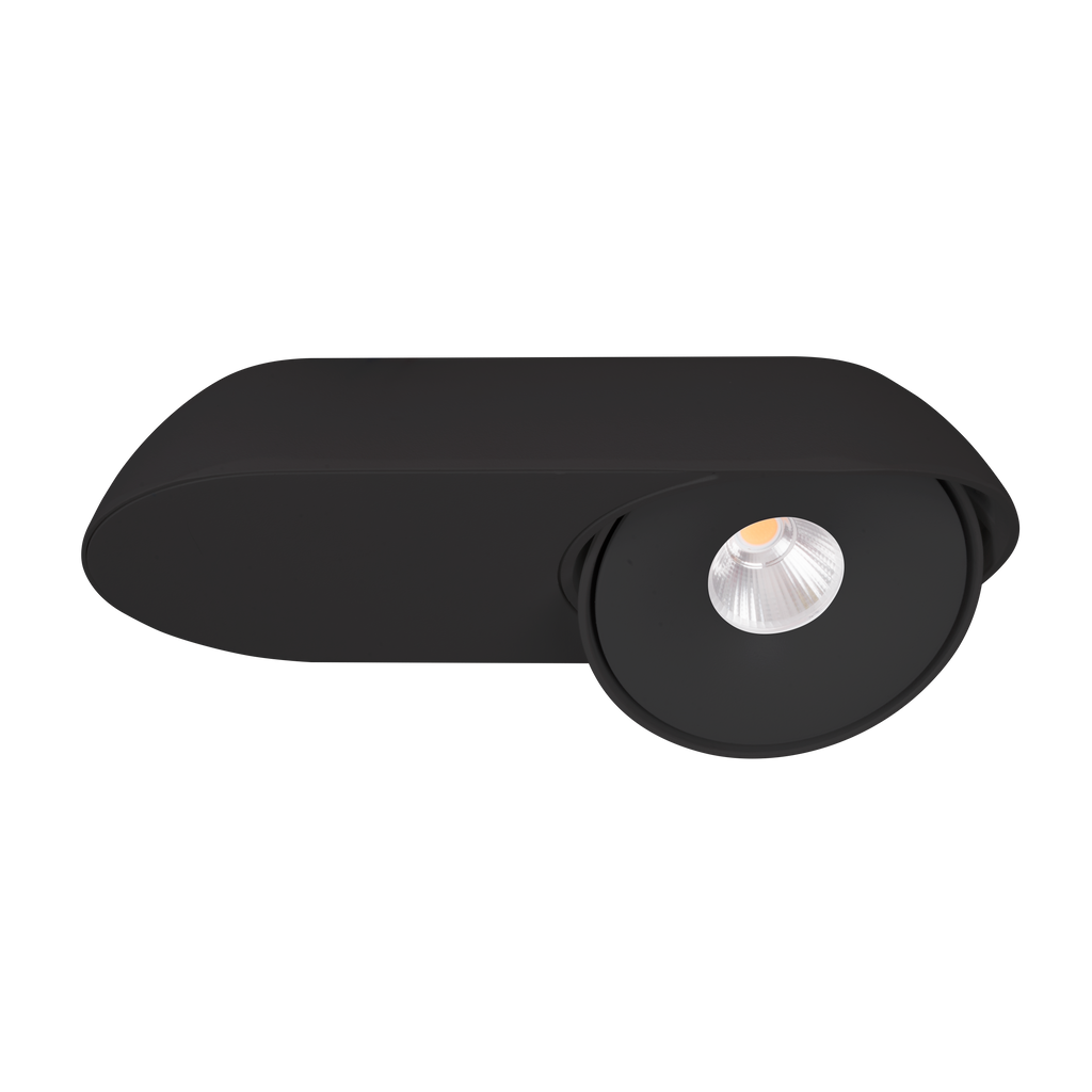 Plafonnier Vector ovale noir