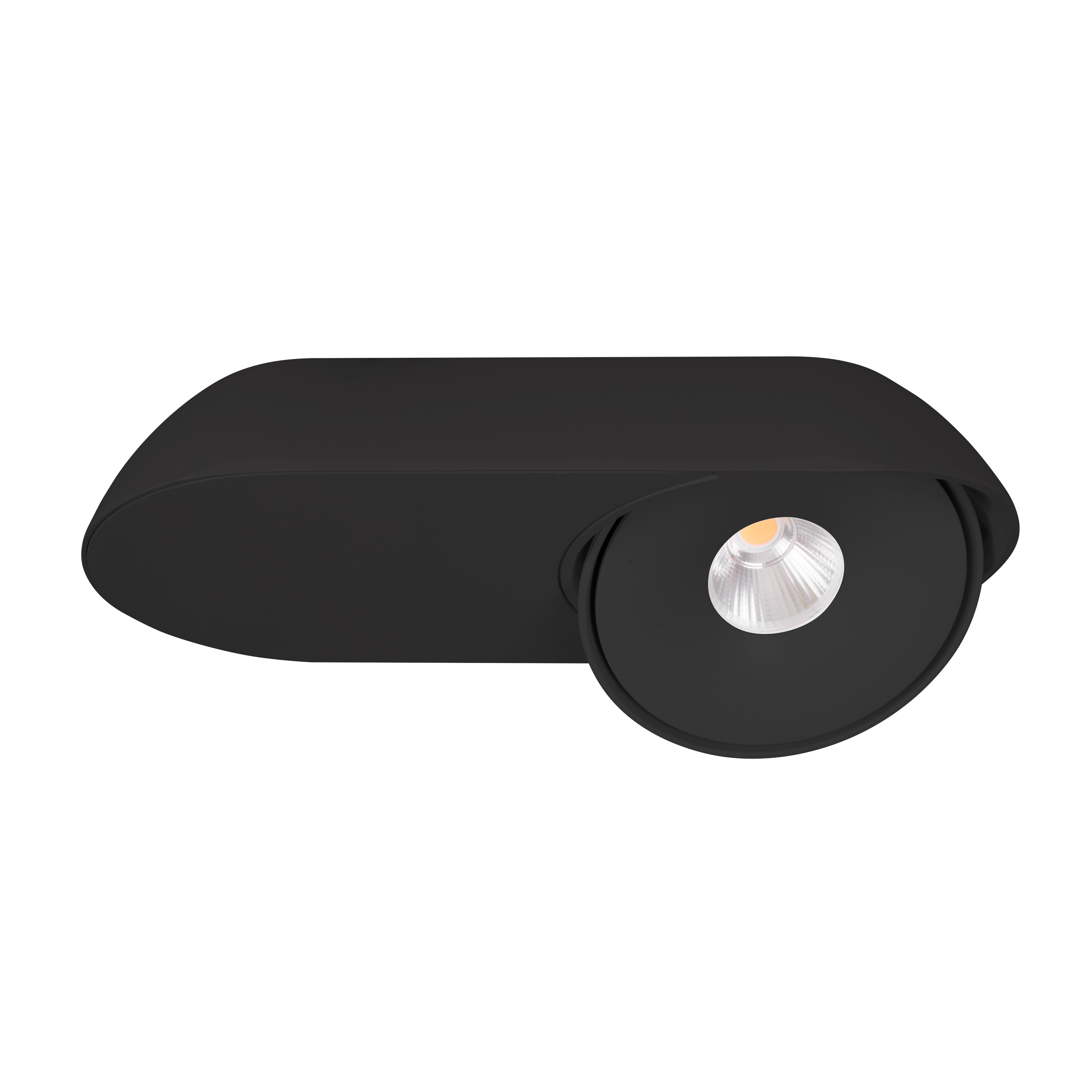 Plafonnier Vector ovale noir