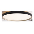 Plafonnier Vik 48 cm noir et doré