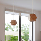 Plafonnier Woody 1 bois naturel en ambiance