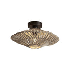 Plafonnier Zanzibar rotin blanc 40 cm E27