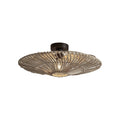 Plafonnier Zanzibar rotin blanc 55 cm E27