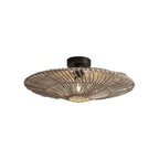 Plafonnier Zanzibar rotin blanc 55 cm E27