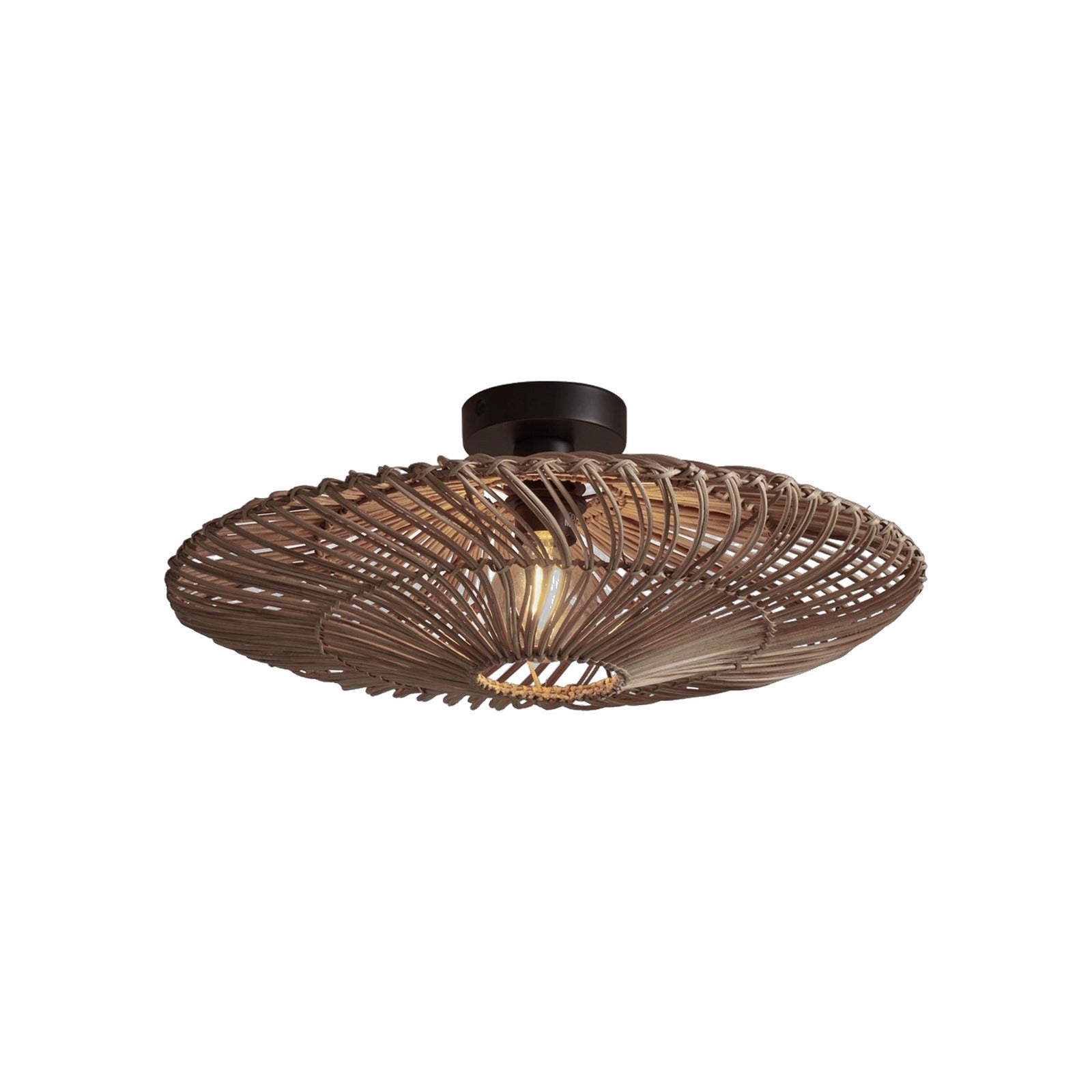 Plafonnier Zanzibar rotin naturel 55 cm E27
