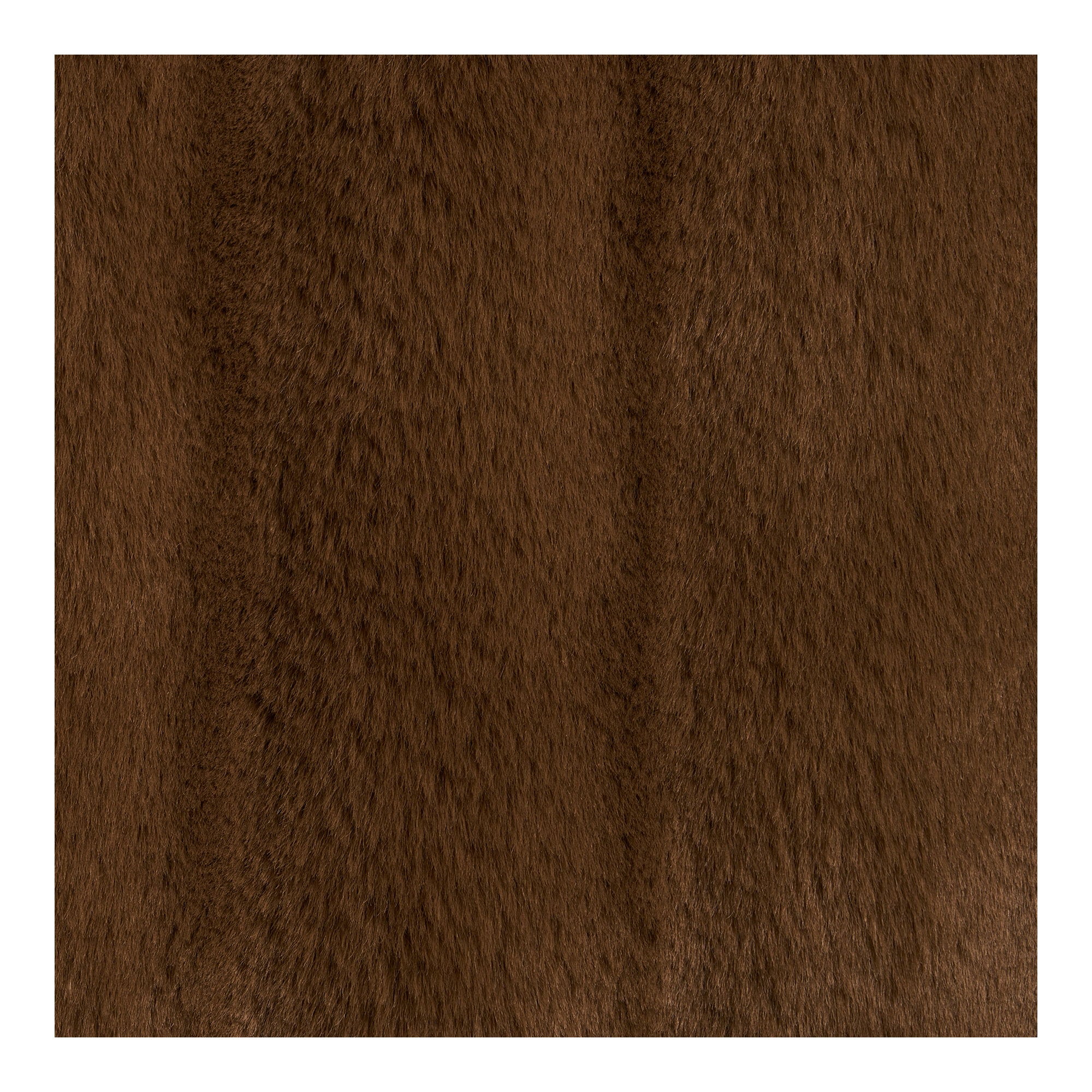 Plaid Galena fausse fourrure brune détail texture poil dense strié polyester