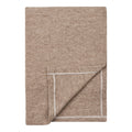 Plaid Puno taupe 130x156 cm texture gaufre viscose polyester nylon vue plié