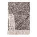 Plaid Sira chiné gris et brun