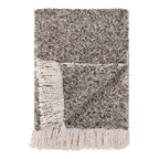 Plaid Sira chiné gris et brun