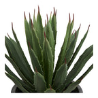 Plante artificielle Agave en pot effet pierre 41 cm vue de face