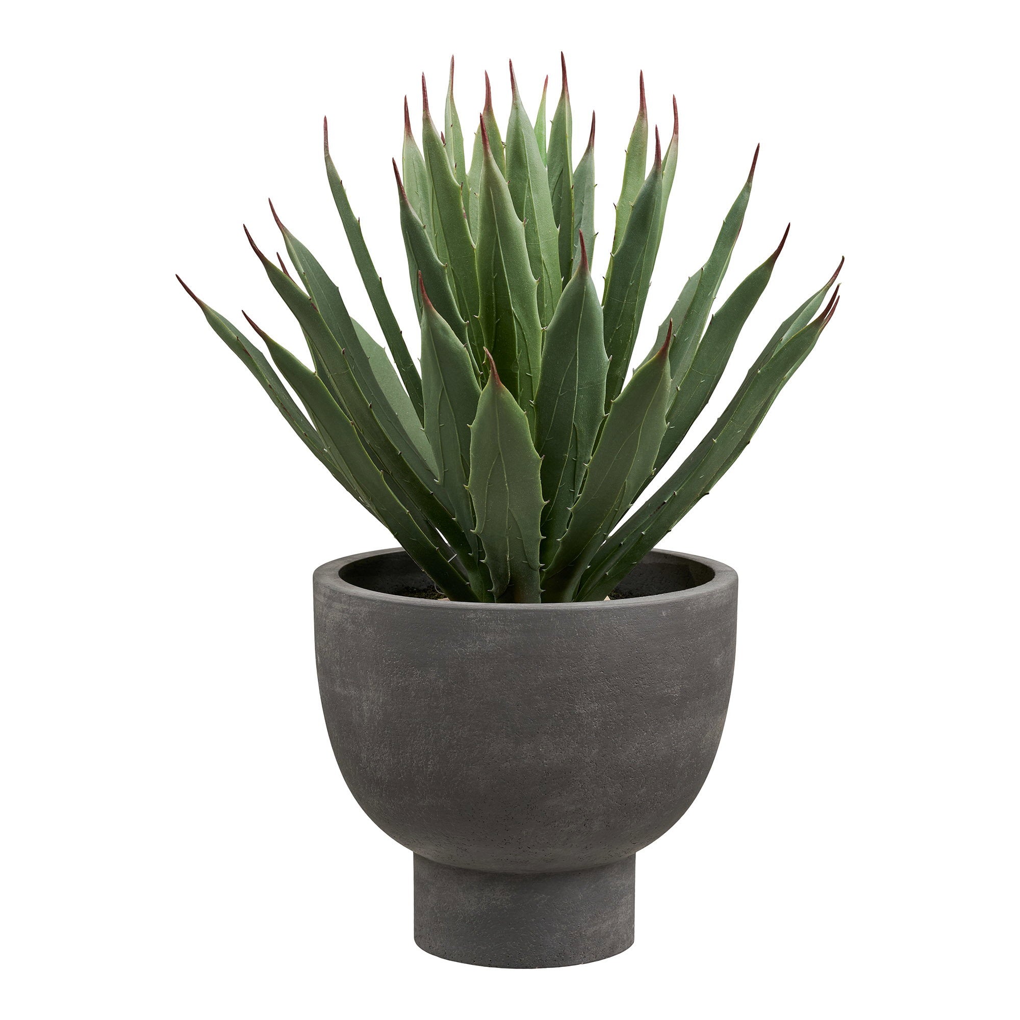 Plante artificielle Agave en pot effet pierre 41 cm