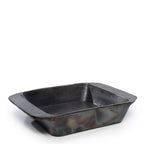 Plat à four rectangulaire en terre cuite noircie 37 cm, vue 4
