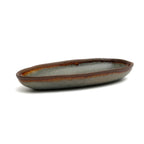 Plat ovale Côa en grès émaillé 24 cm