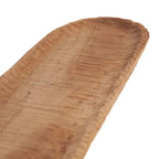 Plat à pain long en teck brut 45 cm, vue 4