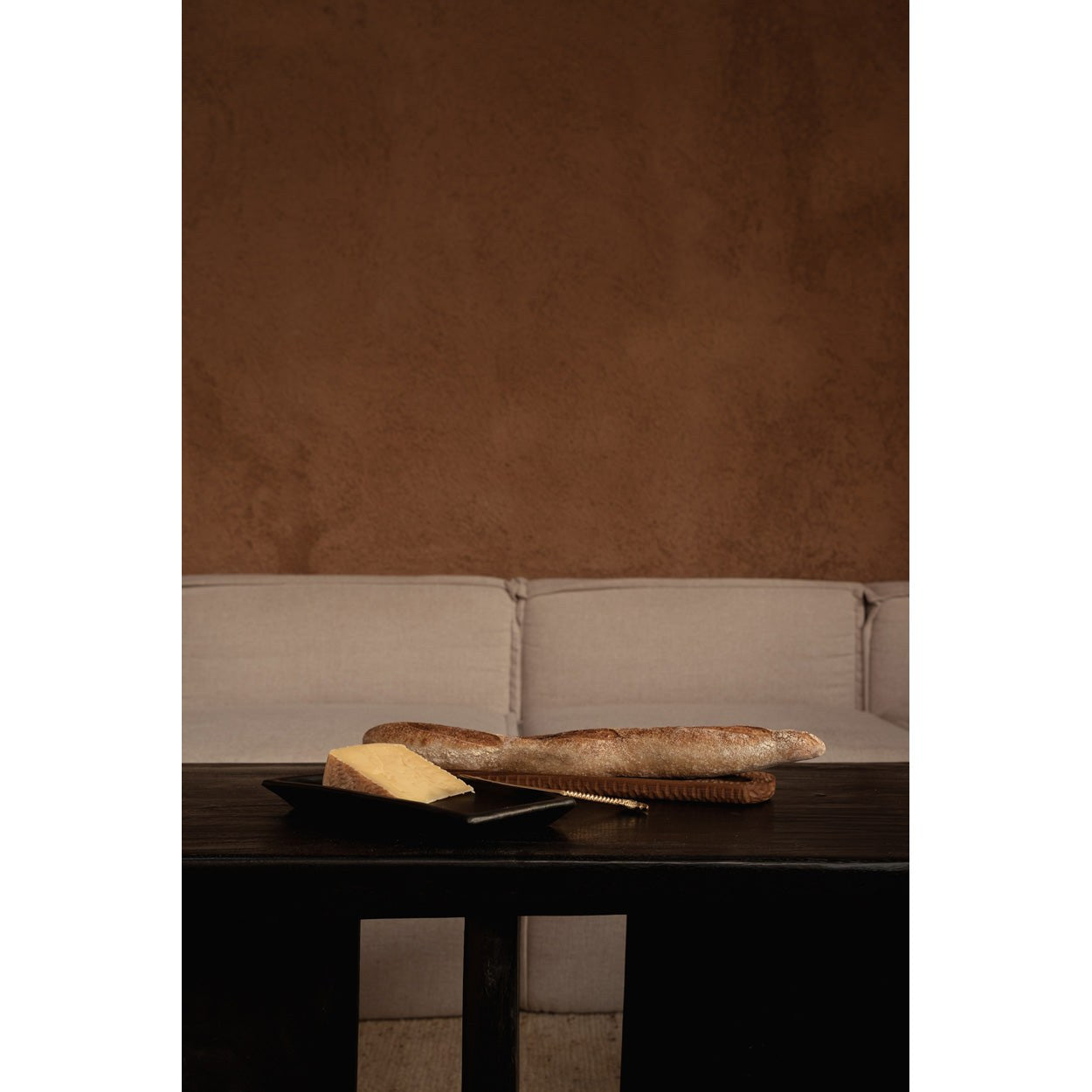 Plat à pain long en teck brut 45 cm, vue 8