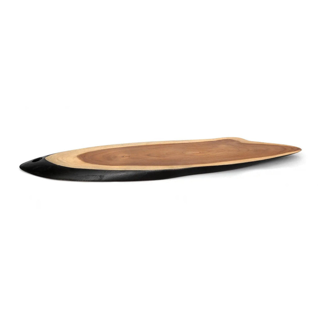 Plat de service Bondi en teck bicolore 50 cm, vue 8