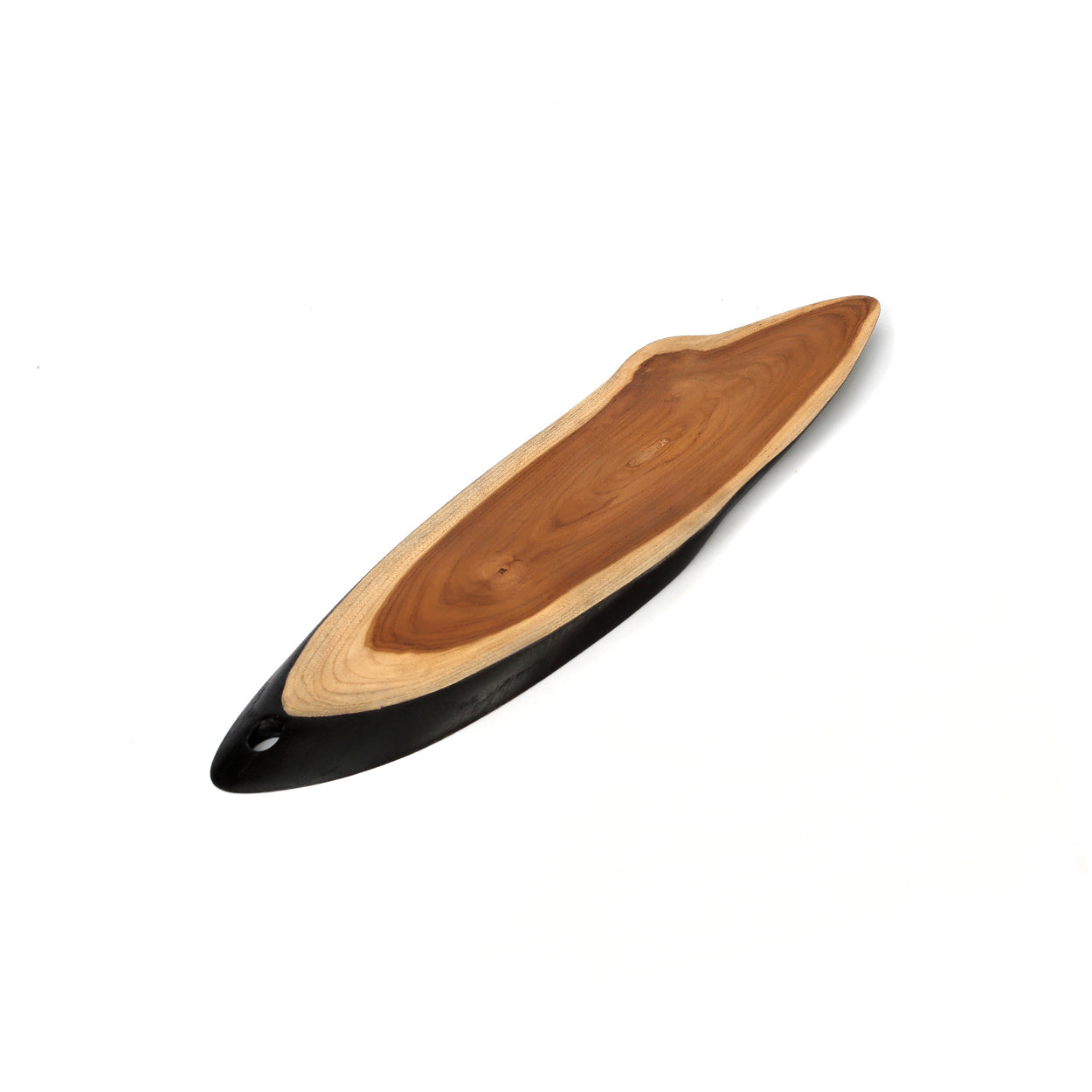 Plat de service Bondi en teck bicolore 50 cm