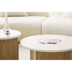 Plateau décoratif verre fumé forme libre en situation