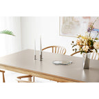 Plateau décoratif verre fumé forme libre en situation