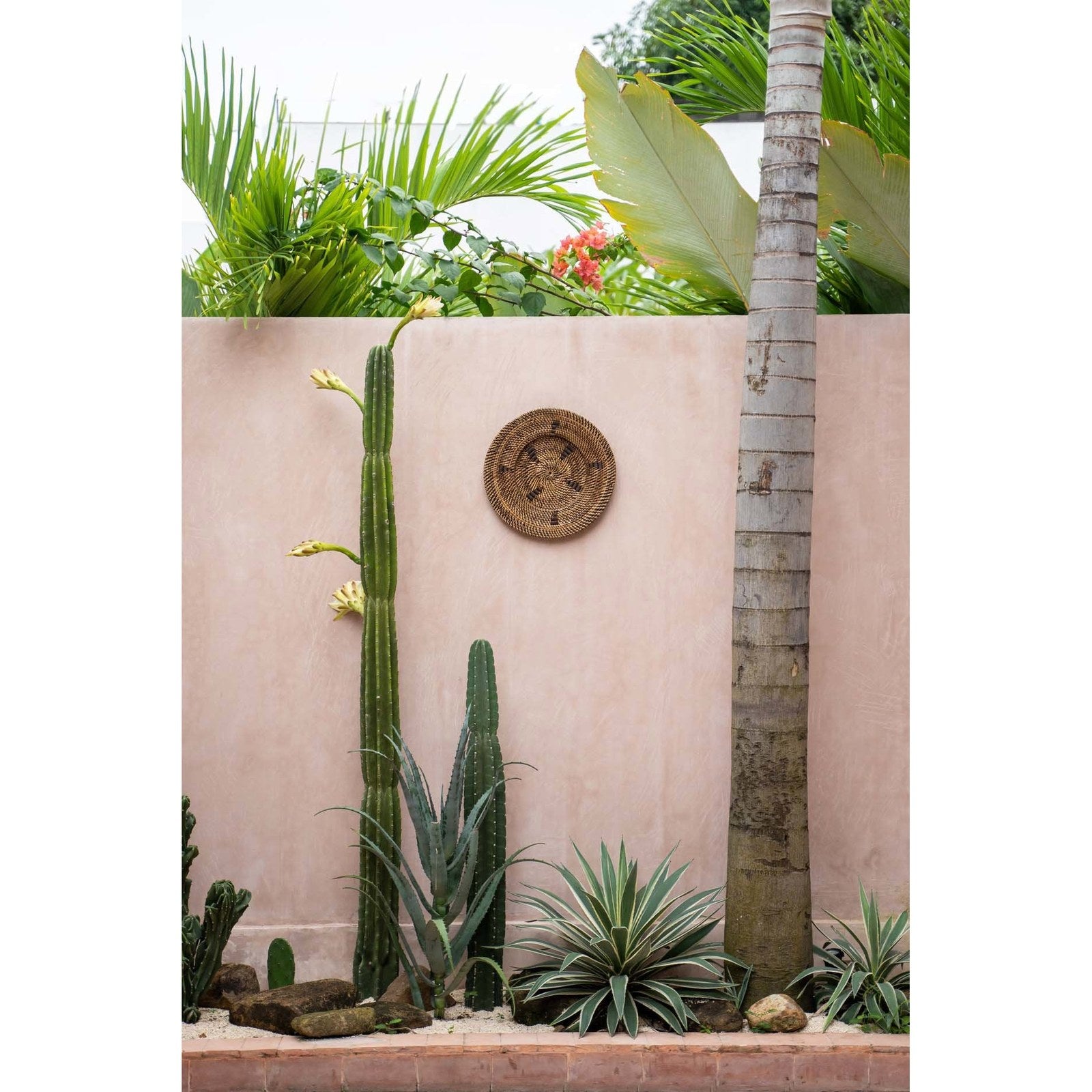Plateau mural Jasmine en rotin brun 30 cm, vue 3