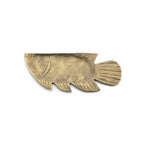 Plateau poisson en laiton martelé 24 cm