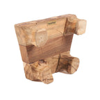 Plateau de service sur pieds en teck massif 30 cm, vue 5