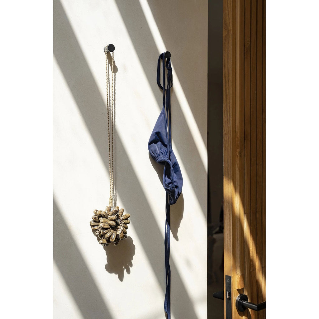 Pompon décoratif Brown Cowrie en cauris bruns 50 cm, vue 5