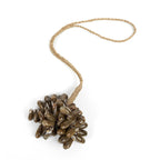 Pompon décoratif Brown Cowrie en cauris bruns 50 cm, vue 6
