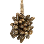 Pompon décoratif Brown Cowrie en cauris bruns 50 cm, vue 7