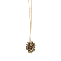 Pompon décoratif Brown Cowrie en cauris bruns 50 cm