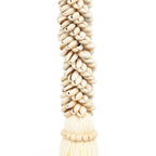 Pompon décoratif en colonne de cauris et coton 77 cm, vue 4