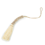 Pompon décoratif en colonne de cauris et coton 77 cm, vue 5