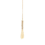 Pompon décoratif en colonne de cauris et coton 77 cm